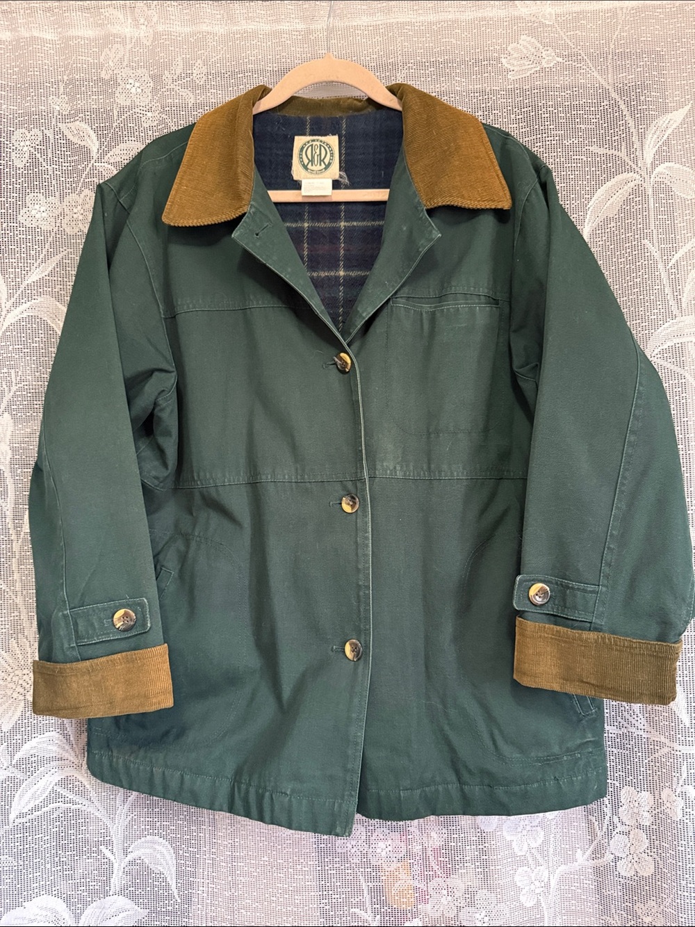 Green Barn Style Coat